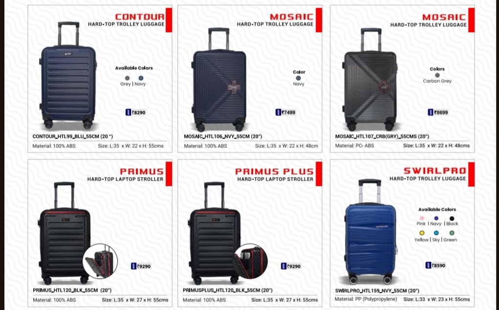 Hard-Top Trolley Luggage and Laptop Stroller